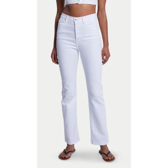 Eve Denim The Juliette Jean White Blanc Button Fly High Rise Size 26 $245 - Picture 4 of 15